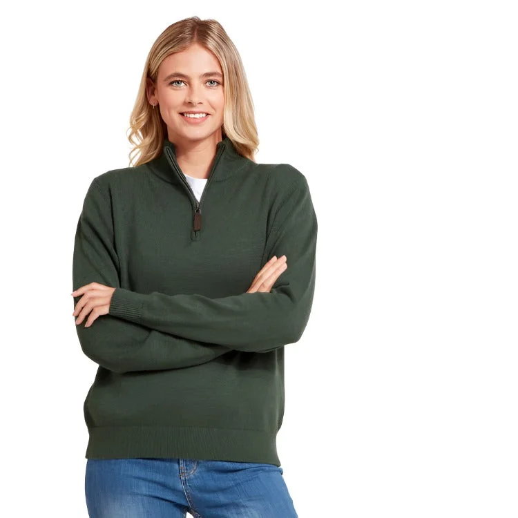 Schoffel Ladies Pateley Jumper - Dark Cedar Iron Safe Non-Iron Wrinkle Free