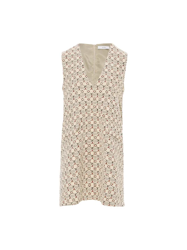 Bliss A-line mini dress Fashionable Pleated Mini Dress