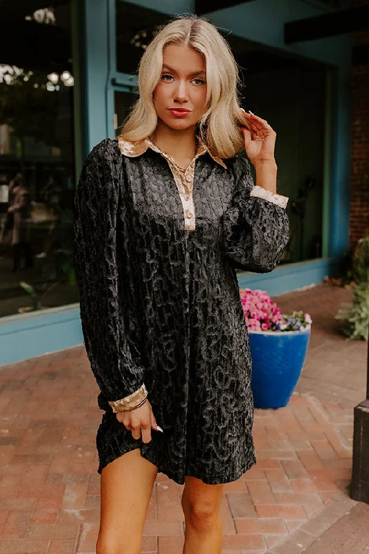 Chardonnay And Candlelight Velvet Mini Dress in Black Comfortable Fit-and-Flare Mini Dress Chardonnay And Candlelight Velvet Mini Dress in Black Comfortable Fit-and-Flare Mini Dress