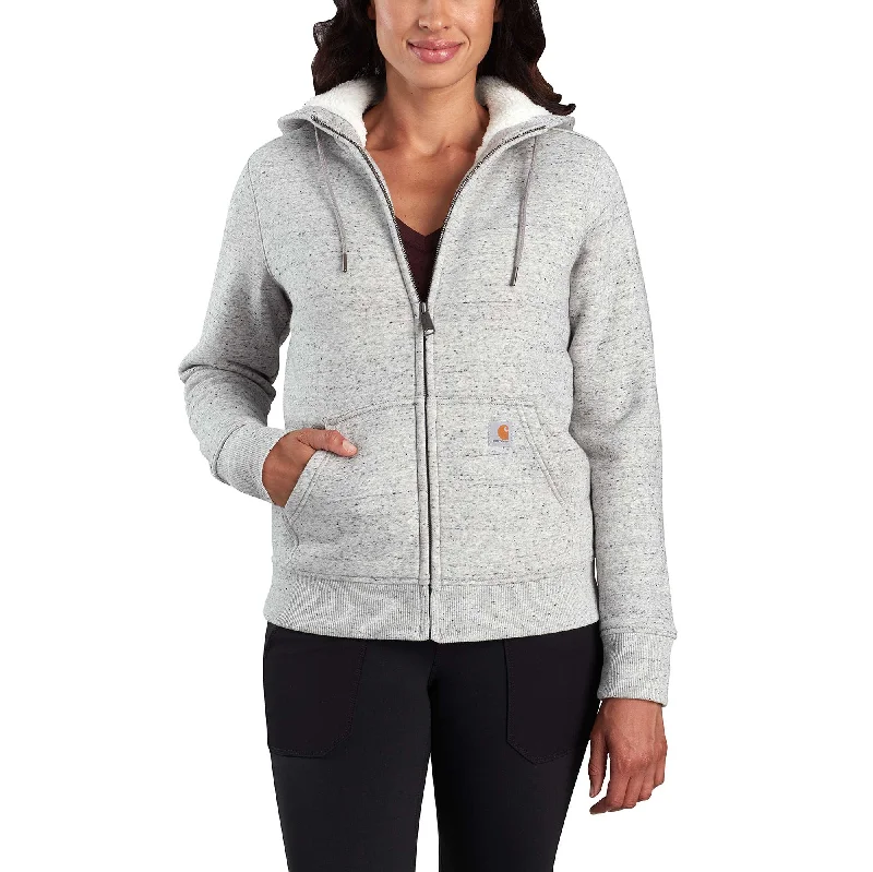 Clarksburg Sherpa-Lined Hoodie Hoodie with Rolled Sleeves Casual Relaxed