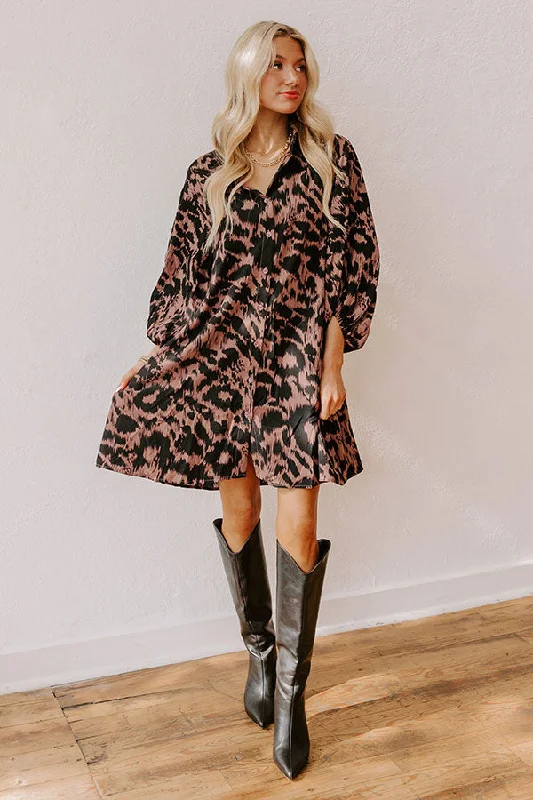 Dreaming Of Soho Button Down Mini Dress Comfortable Bodycon Mini Dress