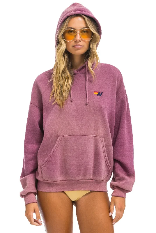 ESSENTIAL RELAXED PULLOVER HOODIE - FADED BERRY Hoodie with Pastel Soft Subtle