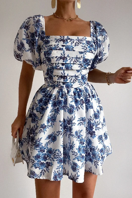 Mezel Floral Mini Dress Comfortable Bodycon Mini Dress