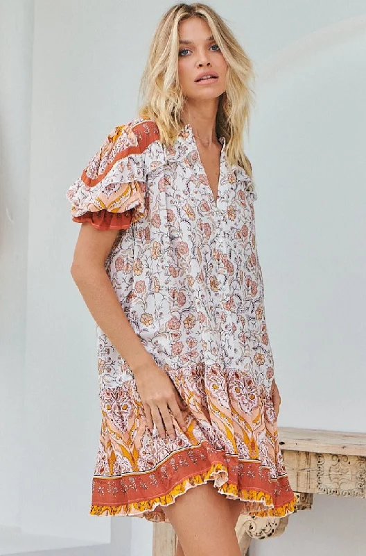 QUINCY ADDY MINI DRESS Chic Pleated Mini Dress