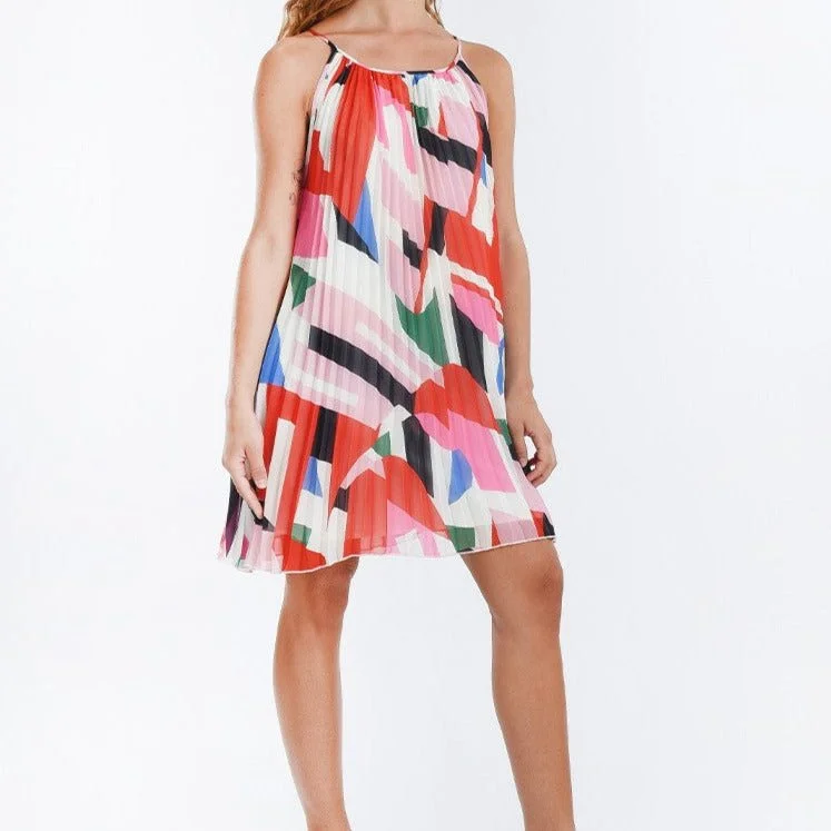 Tara Pleated Mini Dress Comfortable One-Shoulder Mini Dress