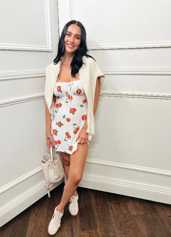 Wilma Mini Dress Elegant Floral-Print Mini Dress