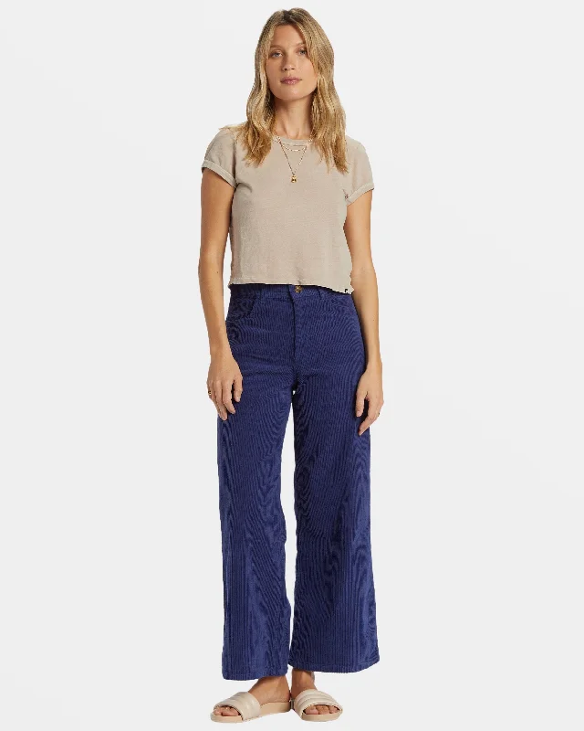 Be Free Corduroy Pants - I Sea Indigo Comfy Athletic Pants