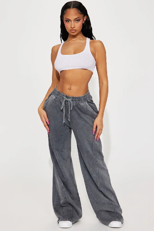 Chill Side Lounge Pant - Charcoal Stylish Slim Trousers