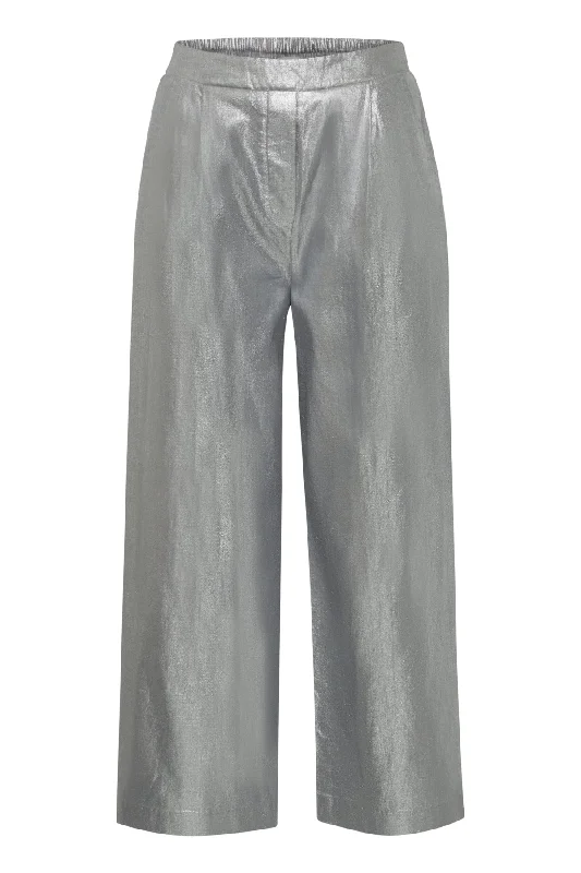 Jovie Pants Silver Casual Skinny Fit Pants