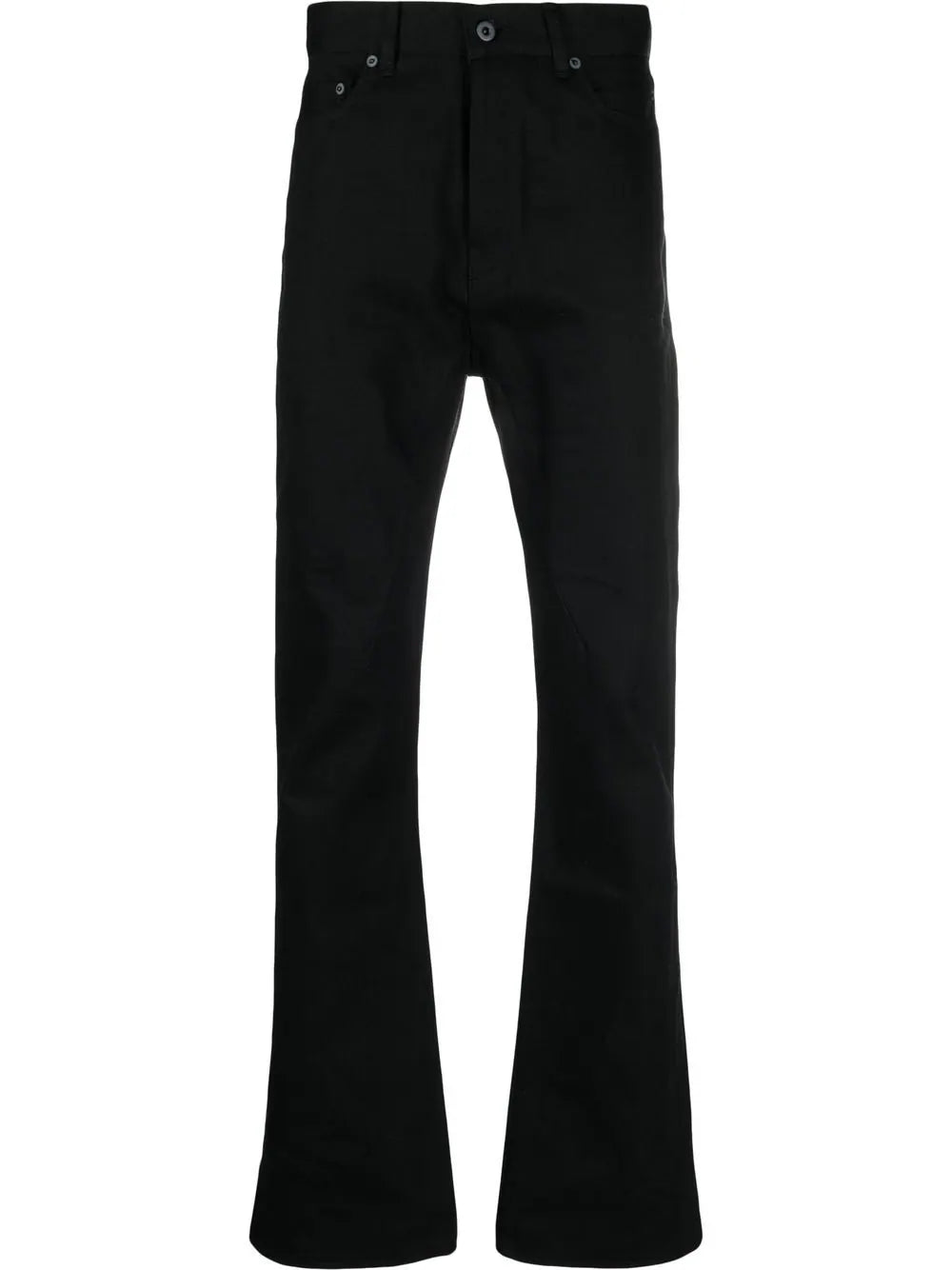 Rick Owens Womens Woven Pants Jim Cut Blck Lightweight Linen Pants