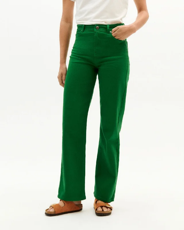 Theresa Pants Green Elegant Trouser Pants