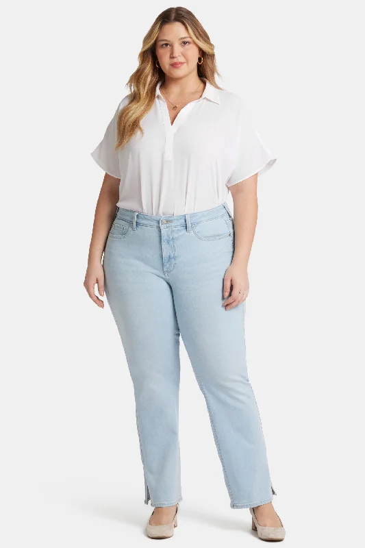 Barbara Bootcut Jeans In Plus Size - Oceanfront Comfortable Full-Length Denim Jeans