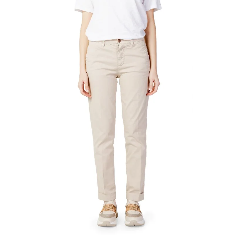 Beige Cotton Jeans & Pant Trendy Low-Rise Slim Jeans