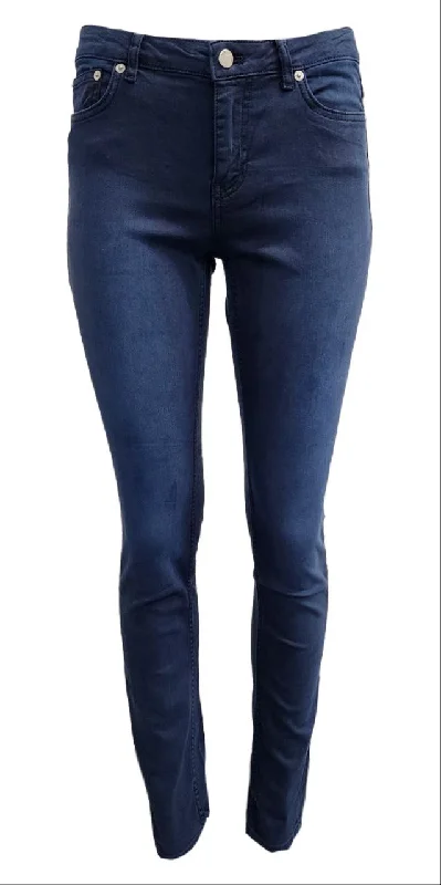 BLK DNM Women's Meadow Blue Low Rise Slim Fit Stretchy Skinny Jeans NWT Stylish High-Waist Jeans