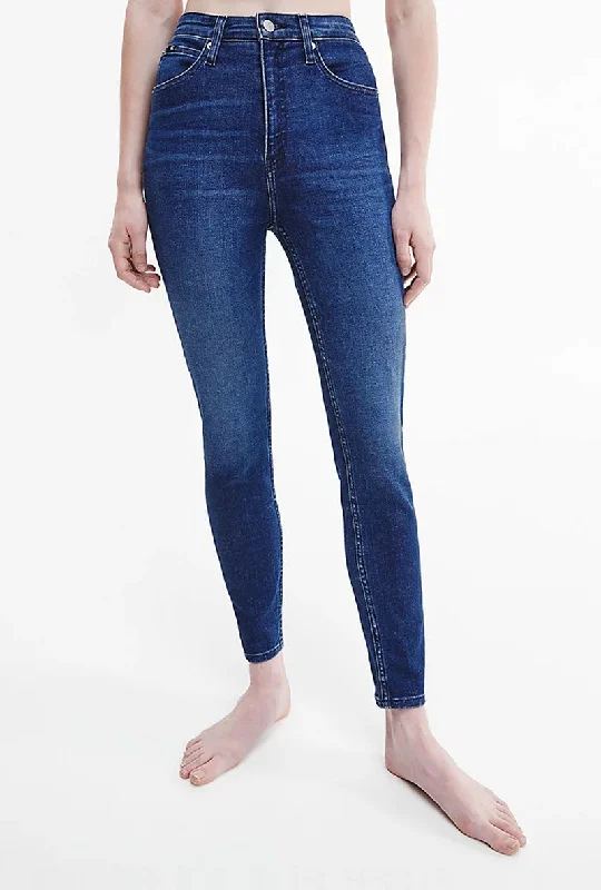 CALVIN KLEIN HIGH RISE SKINNY JEANS Stylish High-Waist Jeans