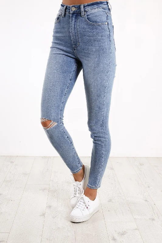 Skyscraper Jean Reality Blues Trash Casual Loose Fit Jeans