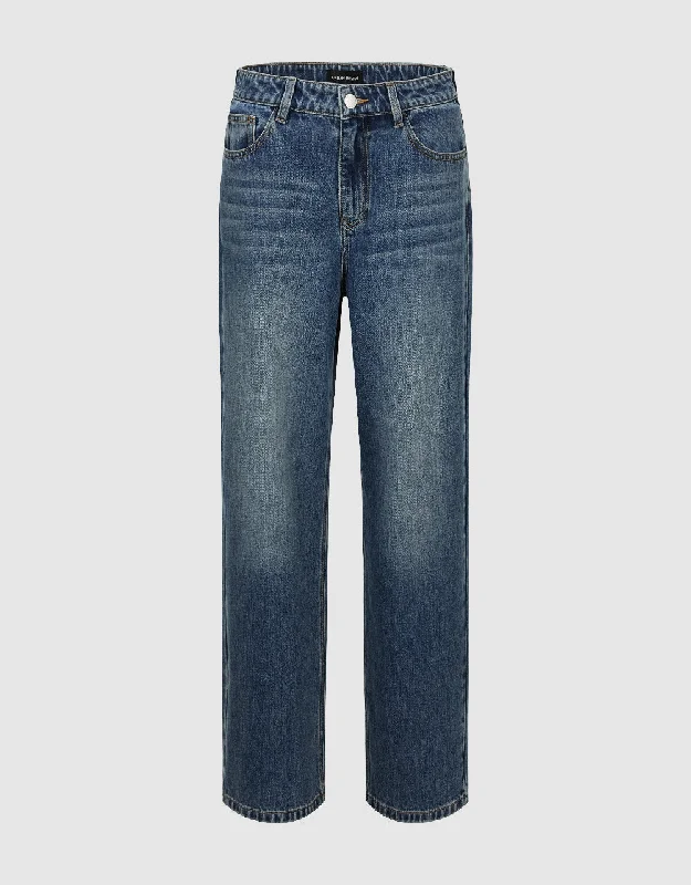 Straight Jeans Elegant Skinny Leg Jeans