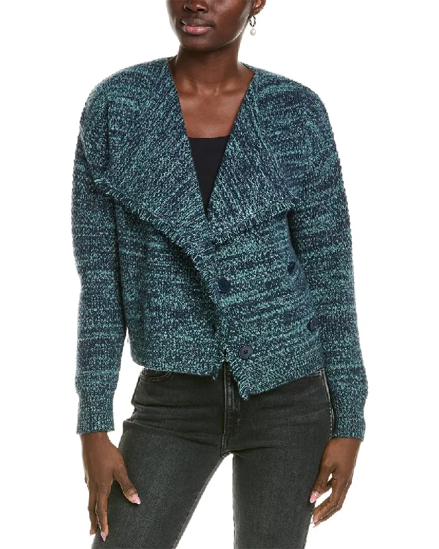 27 Miles Malibu womens  Textured Tweed Stitch Wool & Cashmere-Blend Jacket, xs, Nylon Fabric Polyester Fabric Spandex Fabric