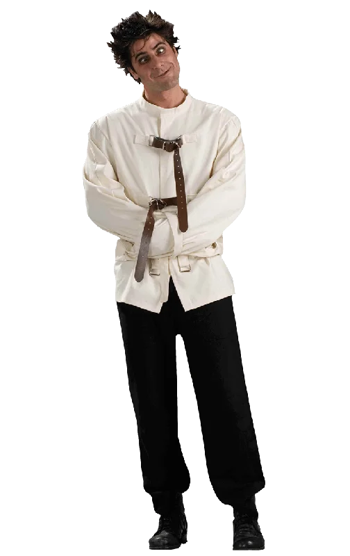 Adult Straitjacket Costume Toggled Jacket Drawstring Jacket Belted Jacket