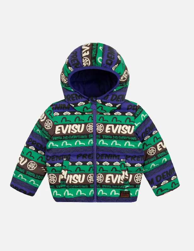 Allover Fair Isle-pattern Logo Print Regular Fit Down Jacket Faux Fur Jacket Real Fur Jacket Shearling Jacket