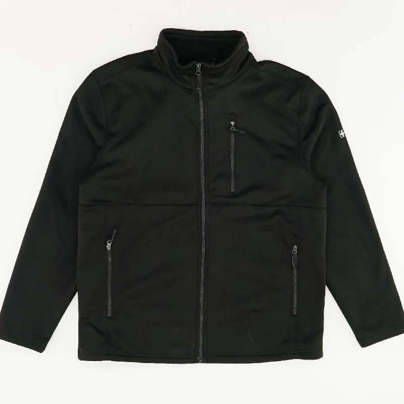 Black Active Lightweight Jacket One-Shoulder Jacket Off-the-Shoulder Jacket Asymmetrical Jacket