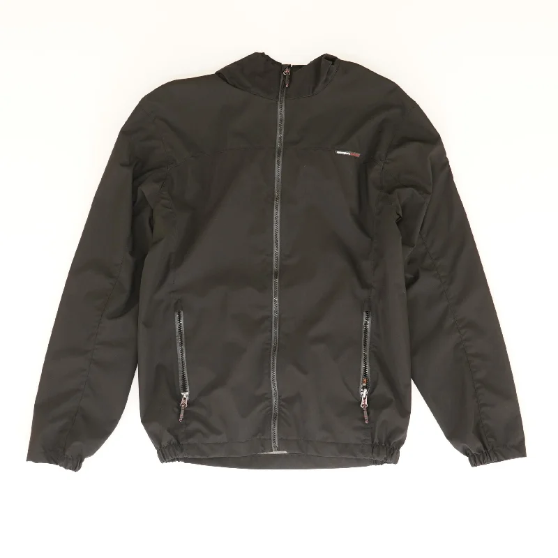 Black Active Lightweight Jacket Collared Jacket Crew Neck Jacket Turtle Neck Jacket