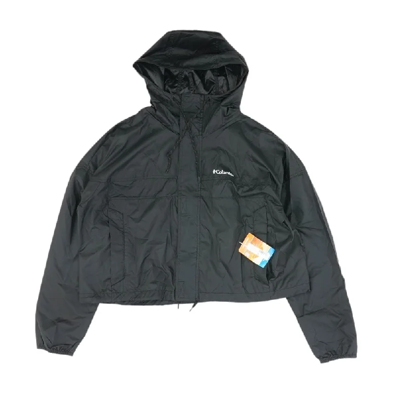 Black Solid Lightweight Jacket Tailored Jacket Straight Jacket A-Line Jacket