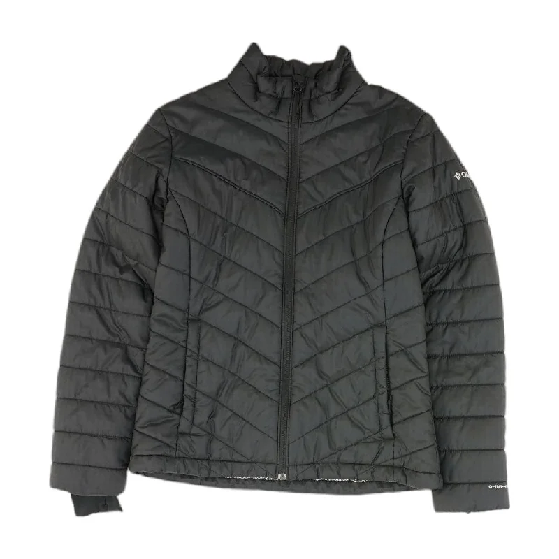 Black Solid Lightweight Jacket Front Pockets Side Pockets Patch Pockets
