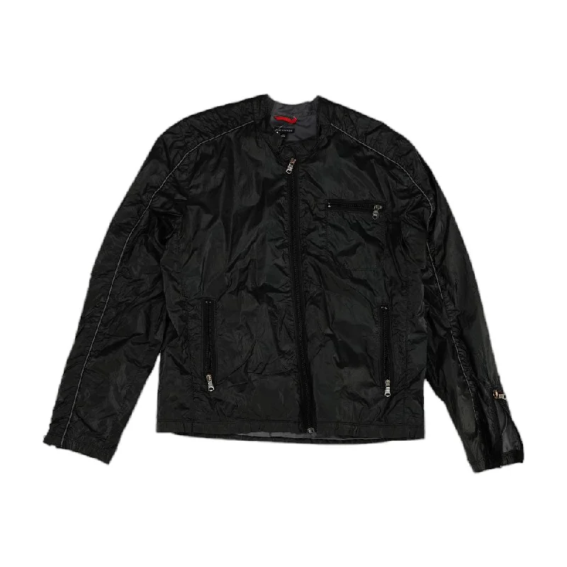 Black Solid Lightweight Jacket Hooded Jacket Caped Jacket Shawl Collar Jacket