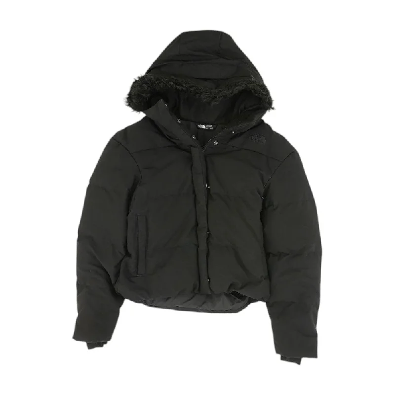 Black Solid Puffer Jacket Denim Jacket Leather Jacket Suede Jacket