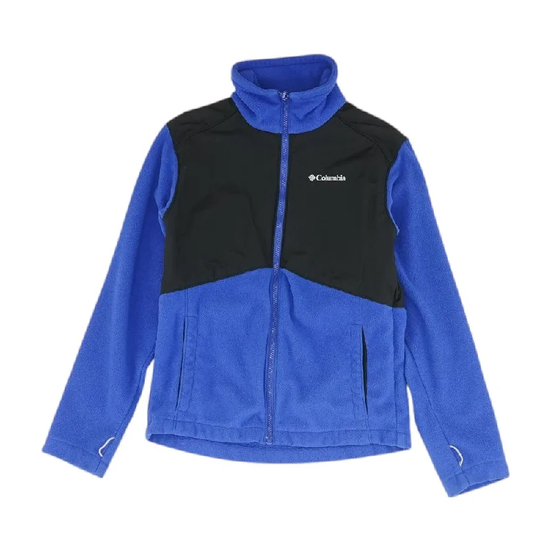 Blue Color Block Active Jacket Rayon Jacket Velvet Jacket Corduroy Jacket