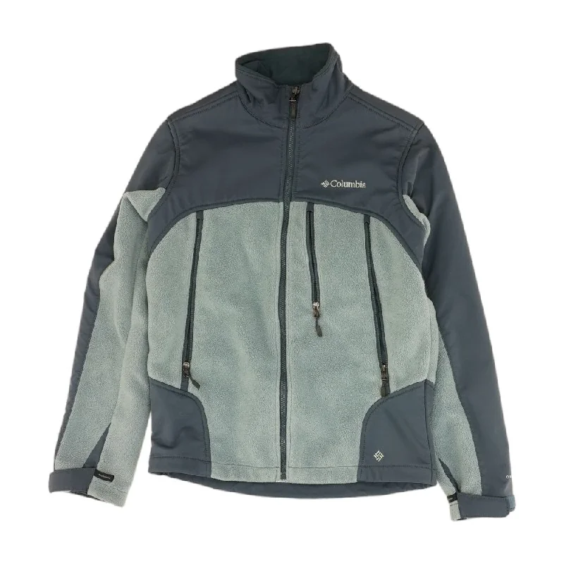 Blue Color Block Lightweight Jacket Toggled Jacket Drawstring Jacket Belted Jacket