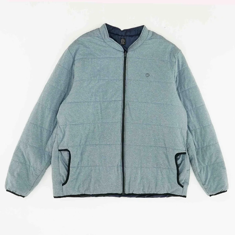 Blue Puffer Jacket Bomber Jacket Anorak Windbreaker
