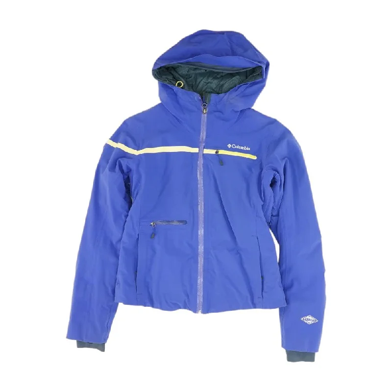 Blue Solid Active Jacket Fleece Jacket Down Jacket Feather Jacket