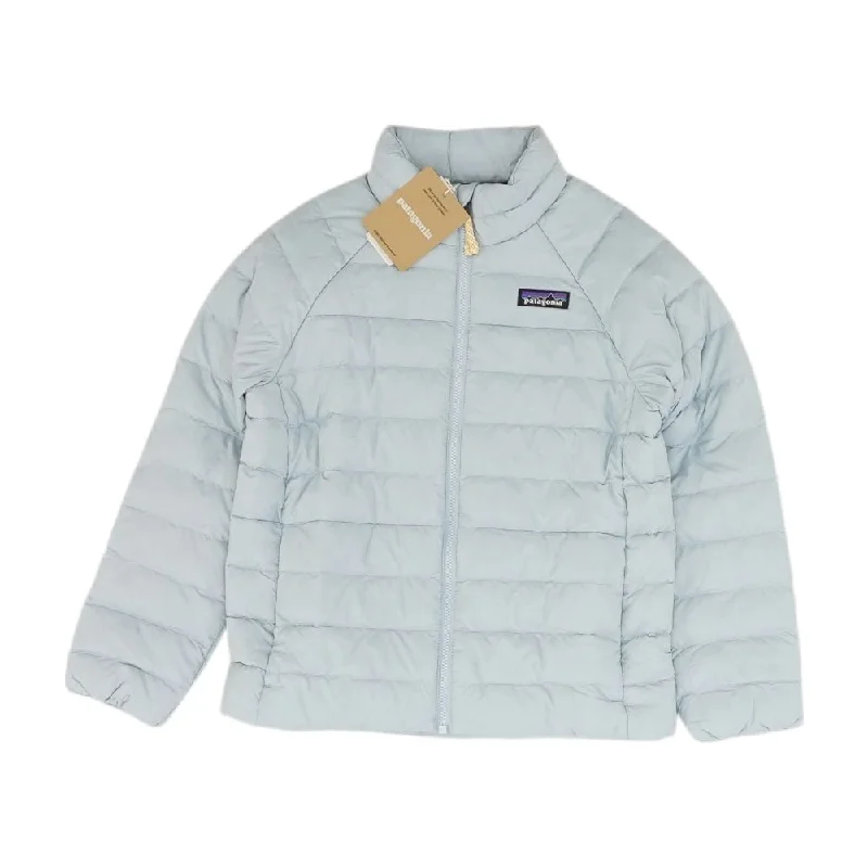 Blue Solid Puffer Jacket Striped Jacket Polka Dot Jacket Floral Jacket