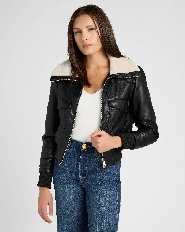 Bomber Jacket Welt Pockets Slit Pockets Flap Pockets