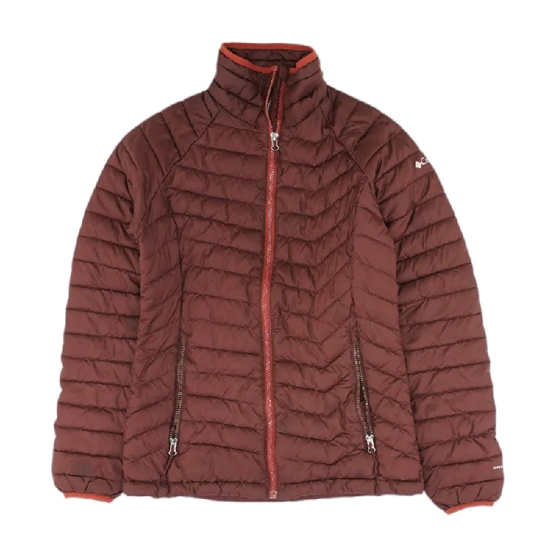 Burgundy Solid Puffer Jacket Faux Fur Jacket Real Fur Jacket Shearling Jacket