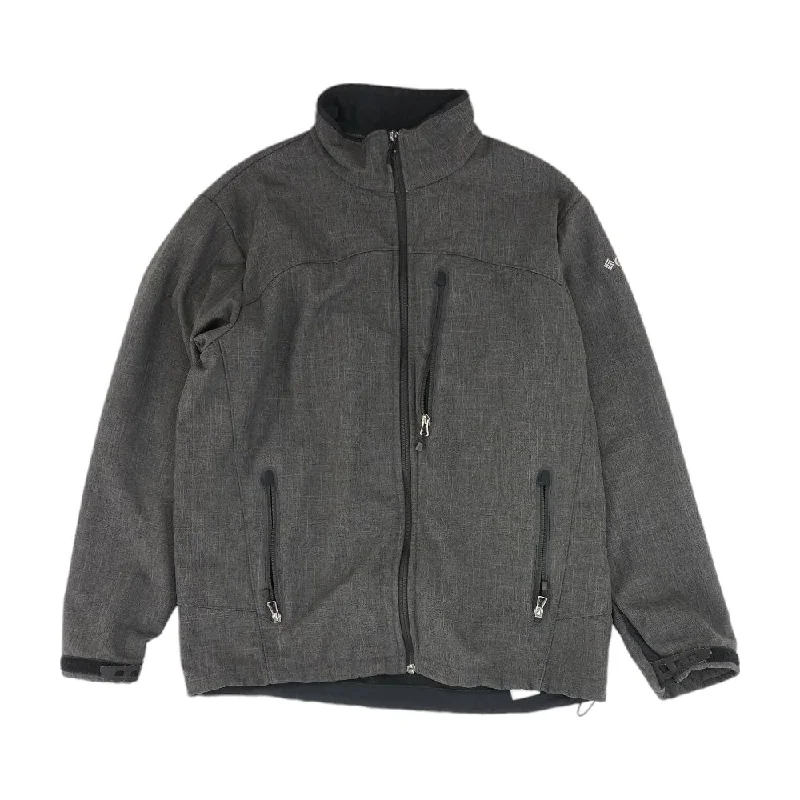 Charcoal Solid Jacket Oversized Jacket Tailored Jacket Straight Jacket