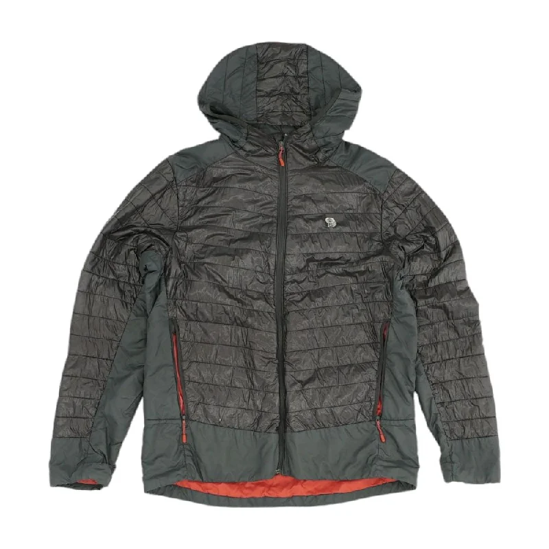 Charcoal Solid Lightweight Jacket Elasticated Jacket Padded Jacket Insulated Jacket