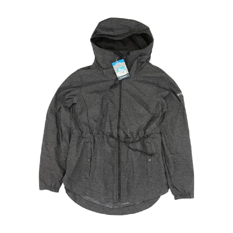 Charcoal Solid Rain Jacket Mesh Jacket Canvas Jacket Denim Jacket