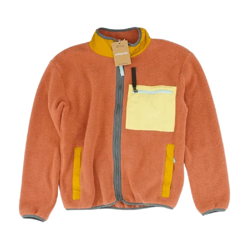 Coral Color Block Lightweight Jacket Embroidered Jacket Appliqued Jacket Beaded Jacket