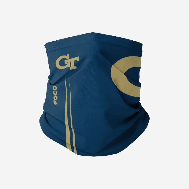 Georgia Tech Yellow Jackets On-Field Sideline Logo Gaiter Scarf Corduroy Jacket Velvet Jacket Brocade Jacket