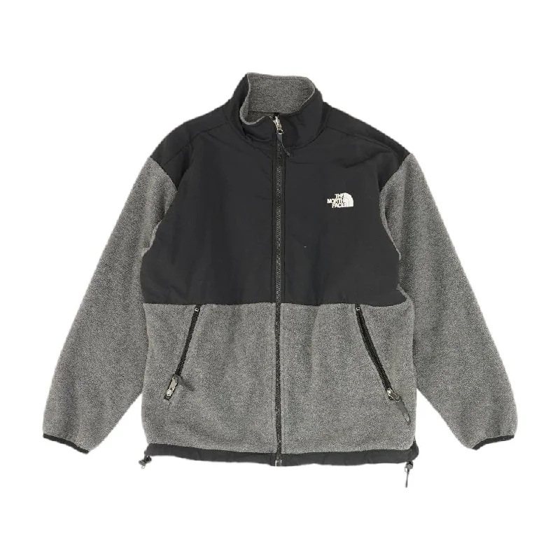 Gray Color Block Lightweight Jacket Zippered Jacket Buttoned Jacket Snapped Jacket