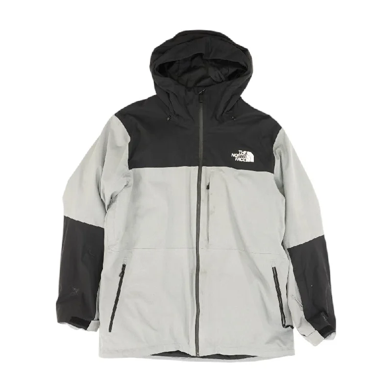 Gray Color Block Lightweight Jacket Denim Jacket Leather Jacket Suede Jacket