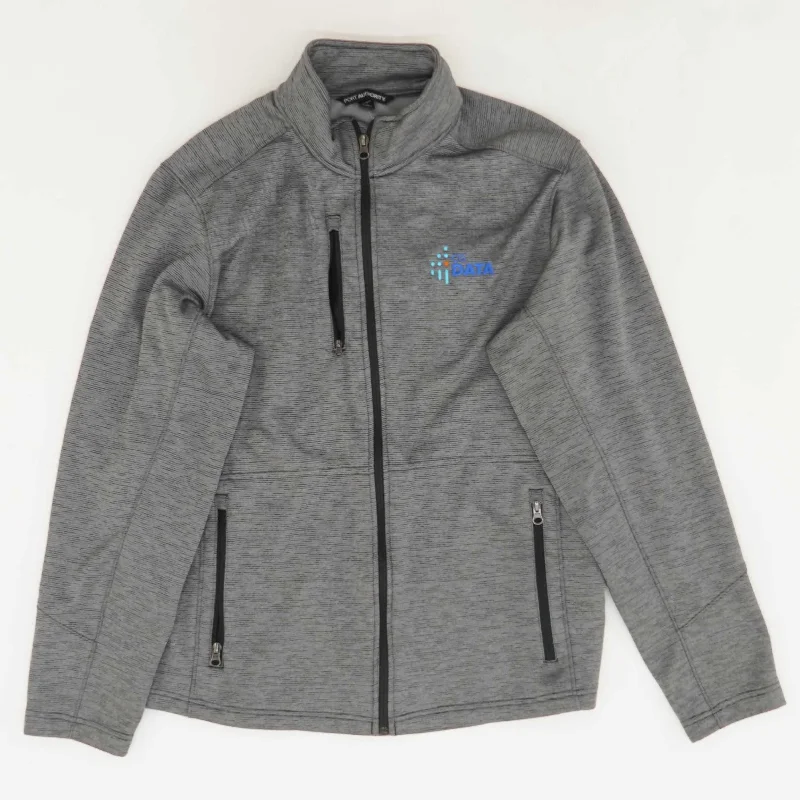 Gray Lightweight Jacket Zippered Jacket Buttoned Jacket Snapped Jacket