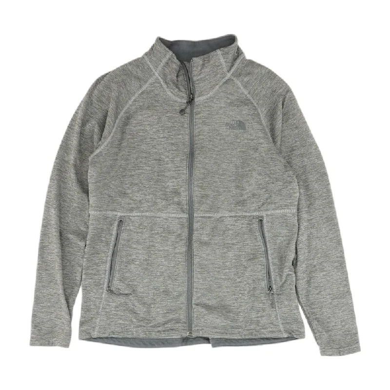 Gray Solid Lightweight Jacket Bomber Jacket Anorak Windbreaker