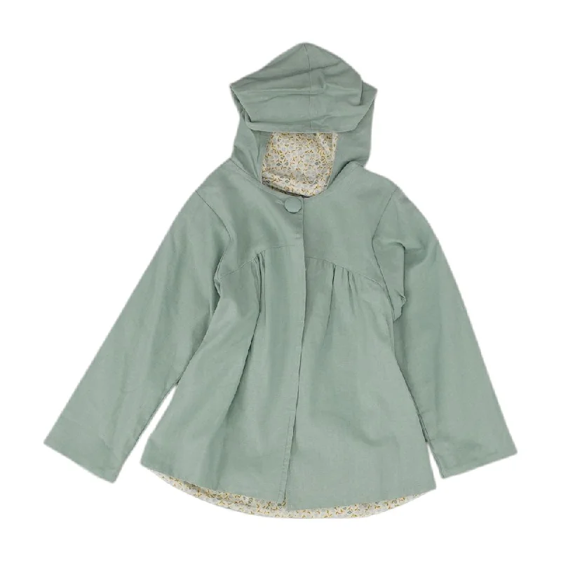Green Solid Lightweight Jacket Denim Fabric Leather Fabric Suede Fabric