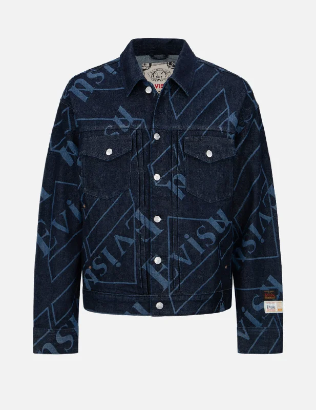 Logo Monogram Discharged Print Denim Jacket Appliqued Jacket Beaded Jacket Sequined Jacket Logo Monogram Discharged Print Denim Jacket Appliqued Jacket Beaded Jacket Sequined Jacket