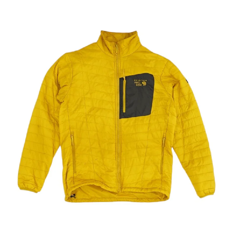 Mustard Solid Jacket Fleece Jacket Down Jacket Feather Jacket