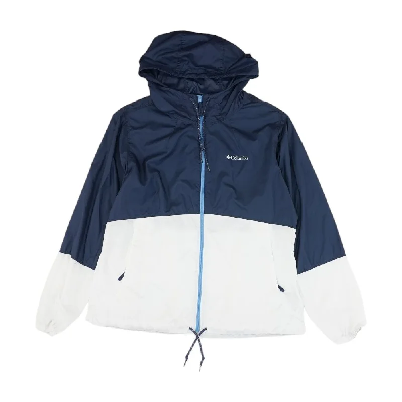 Navy Color Block Lightweight Jacket Satin Jacket Silk Jacket Chiffon Jacket
